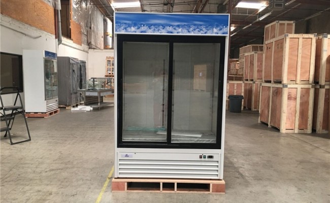 NSF Two glass door refrigerator G1.2YBM2F slide