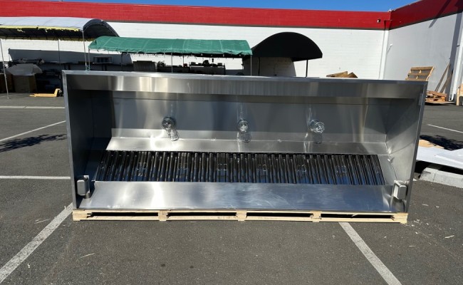 10 ft NSF Restaurant Hood And Exhaust Fan 18 HBS