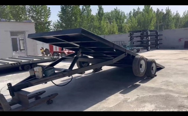 Deck Hydraulic Tilt Bed Equipment Trailer 8.5 X 20 ft