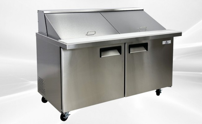 NSF Sandwich Prep Table Mega Top two door 60 ins XSP60M-2