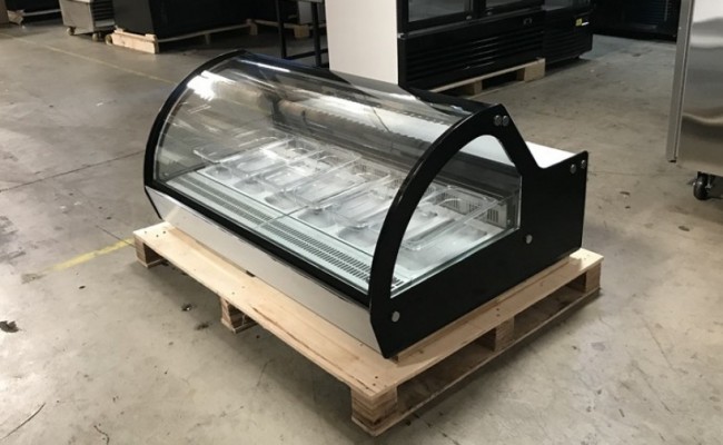 6 pan Counter top Gelato Freezer Display 220V RTD-122L-1