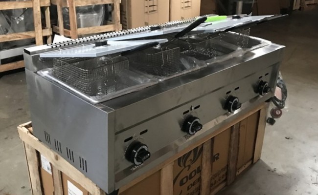 14 gallon Commercial Countertop four Deep Fryer FY6