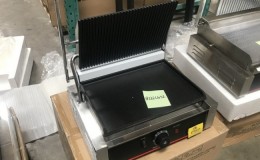 Big Single grooved flat Panini Grill 022ECG32