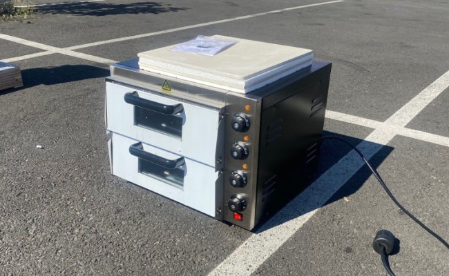 Electric 3000w Pizza Oven Double Deck Bakery 220V PS-2PT