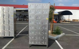 24 Door Stainless Steel Locker assembled SSL24