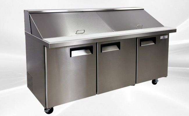 NSF Sandwich Prep Table Mega Top two door 72 ins XSP72M-2