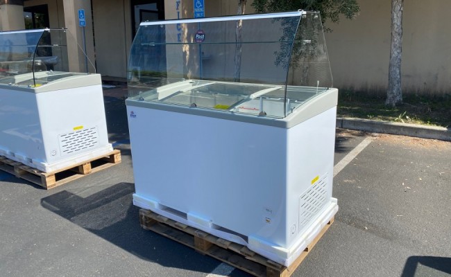 NSF 50 inch Gelato Ice Cream Freezer SD451S with glass