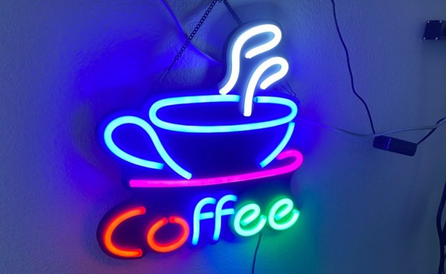 Coffee led sign Coffee Bar Wall Sign